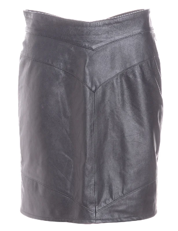 Label Roxy Mini Leather Skirt denim skirt durable