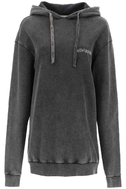 Alessandra rich oversized hoodie with print and rhinestones FABX3706 F4274 GREY Oversized Hoodie Comfort Casual Alessandra rich oversized hoodie with print and rhinestones FABX3706 F4274 GREY Oversized Hoodie Comfort Casual