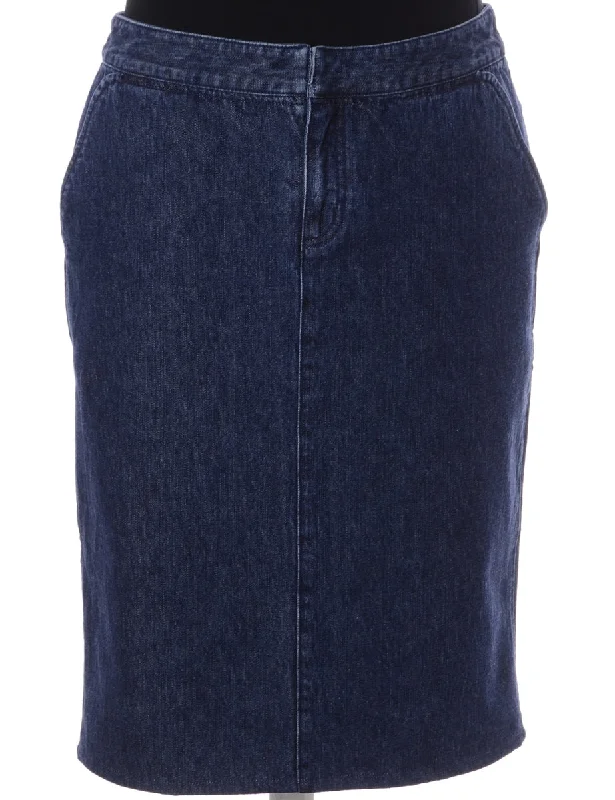 Label Short Denim Skirt chiffon skirt flowing