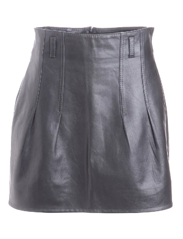 Label Roxy Mini Leather Skirt casual skirt length