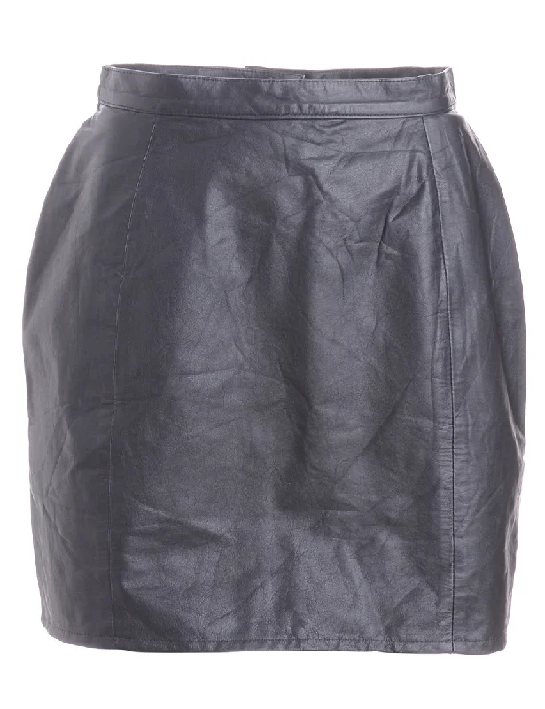 Label Roxy Mini Leather Skirt slim fit skirt