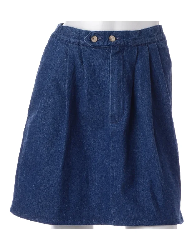 Label Short Denim Skirt velvet skirt luxurious