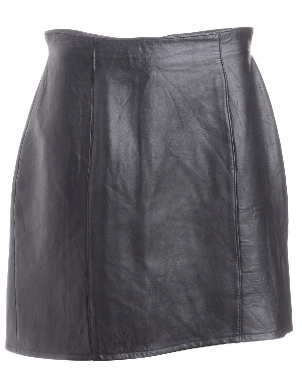 Label Roxy Mini Leather Skirt cotton skirt soft