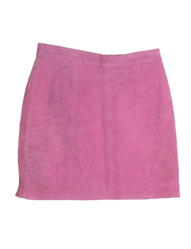 Label Robyn Suede Skirt velvet skirt glossy