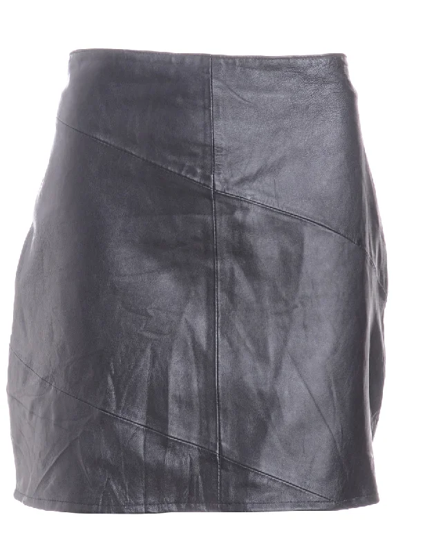 Label Roxy Mini Leather Skirt breathable skirt fabric