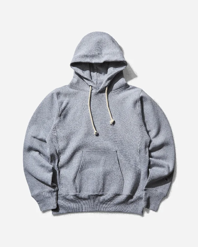 Men's Made in USA Hoodie Silver Grey Hoodie with Batwing Sleeves Loose Dramatic