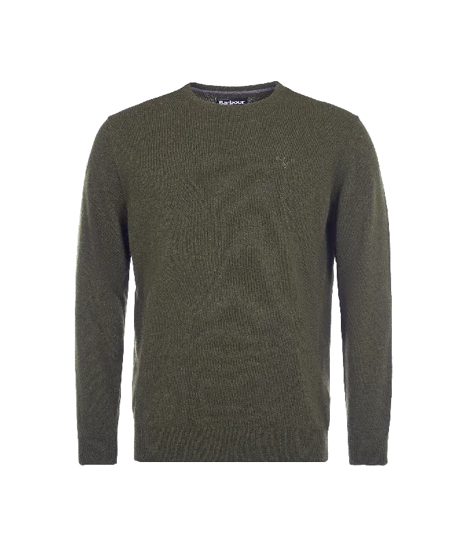 Essential Crew Neck Sweatshirt - Green Hoodie with Toggle Buttons Decorative Unique