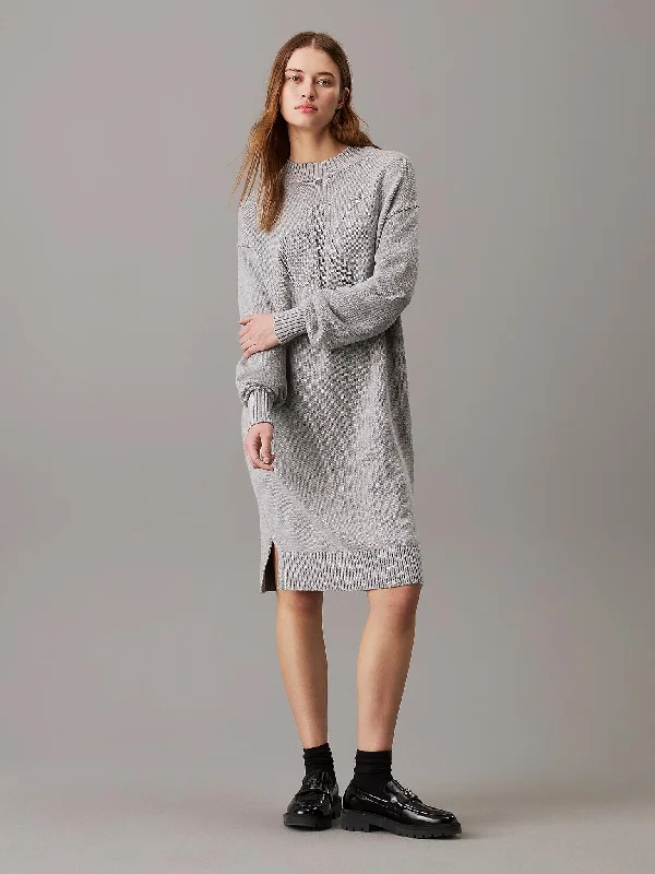 Γυναικείο μπλουζοφόρεμα πλεκτό CK INTARSIA LOOSE SWEATER DRESS J20J224923P41 | J20J224923P41 Long Sweater Short Sweater Cropped Sweater Γυναικείο μπλουζοφόρεμα πλεκτό CK INTARSIA LOOSE SWEATER DRESS J20J224923P41 | J20J224923P41 Long Sweater Short Sweater Cropped Sweater