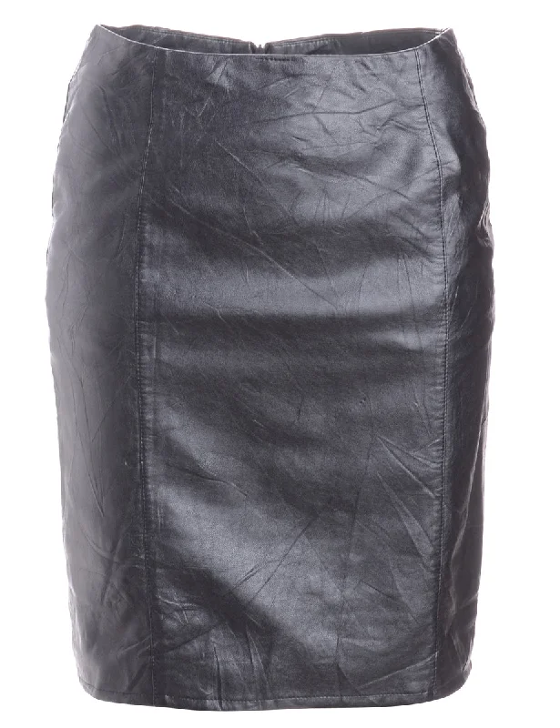 Label Roxy Mini Leather Skirt spandex blend skirt
