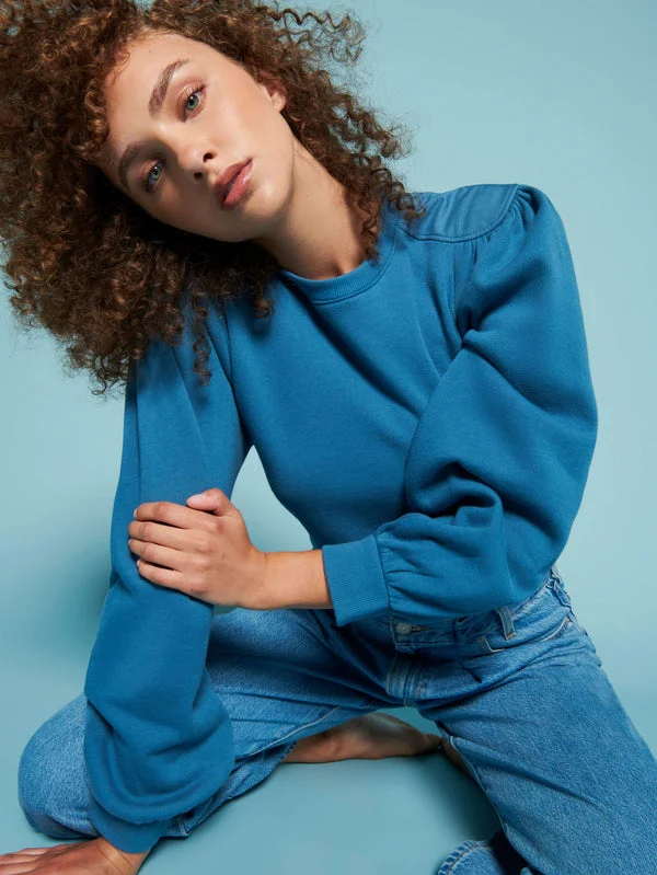 Sweatshirt 1437fl Carole Bluegrass Hoodie with Relaxed Fit Easy Casual