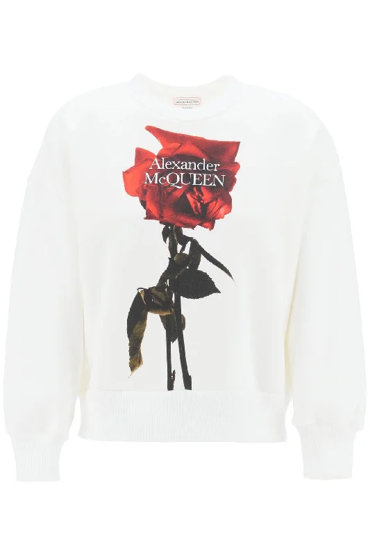 shadow rose sweatshirt 791461 QZAME WHITE Hoodie with Hem Drawcord Adjustable Customizable shadow rose sweatshirt 791461 QZAME WHITE Hoodie with Hem Drawcord Adjustable Customizable