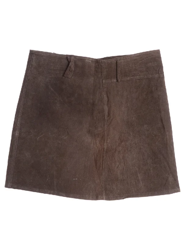 Label Robyn Suede Skirt lace skirt feminine