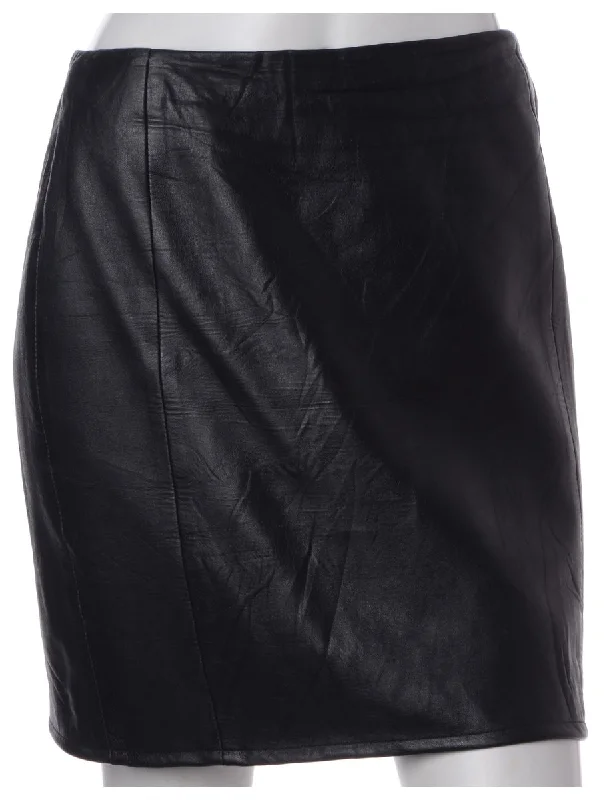 Label Roxy Mini Leather Skirt wool skirt sturdy