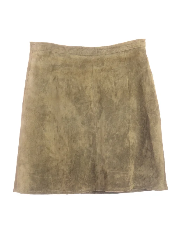 Label Robyn Suede Skirt corduroy skirt cozy