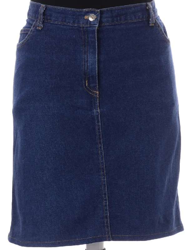 Label Short Denim Skirt silk skirt sleek