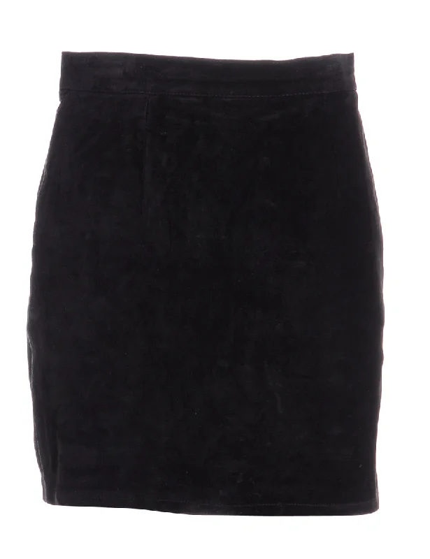 Label Robyn Suede Skirt cashmere skirt plush