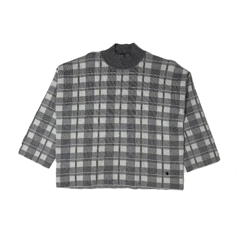 Bluoltre Cozy Plaid Sweater Chenille Brocade Lace