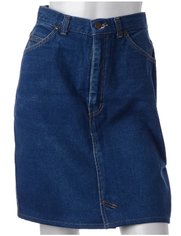 Label Short Denim Skirt linen skirt relaxed