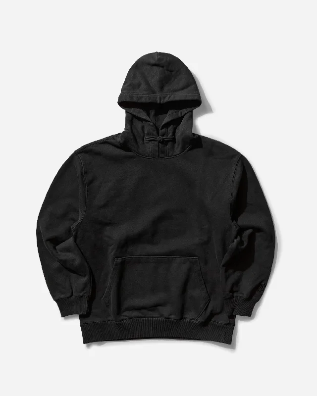 Men's CLOT Chinese Button Fastening Hoodie Black Hoodie with Raglan Sleeves Sporty Comfortable Men's CLOT Chinese Button Fastening Hoodie Black Hoodie with Raglan Sleeves Sporty Comfortable