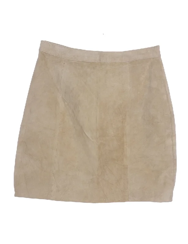 Label Robyn Suede Skirt denim skirt casual