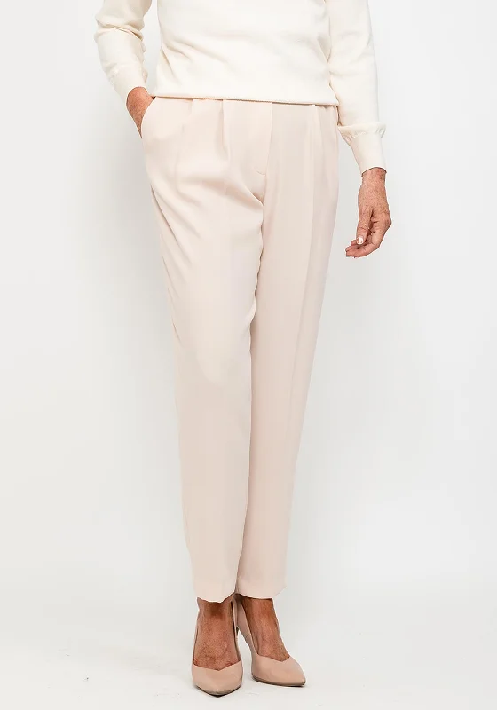 Birelin Tailored Belted Trousers, Cream Trousers Bestseller Popular