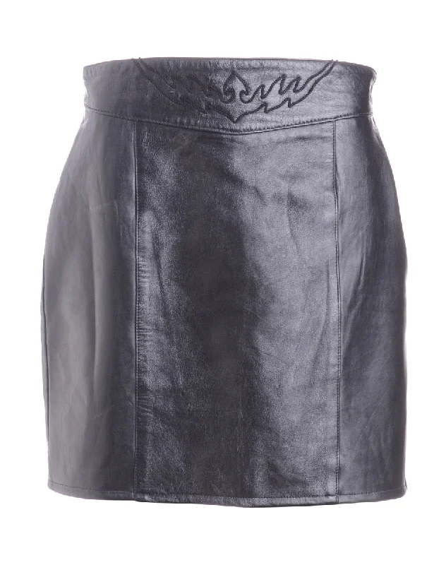 Label Roxy Mini Leather Skirt low waist skirt