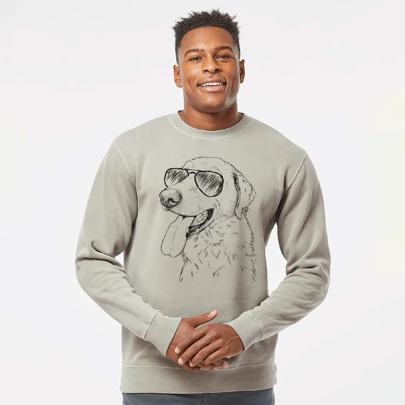 Aviator Purl the British Lab - Unisex Pigment Dyed Crew Sweatshirt Hoodie with Metallic Shiny Futuristic Aviator Purl the British Lab - Unisex Pigment Dyed Crew Sweatshirt Hoodie with Metallic Shiny Futuristic