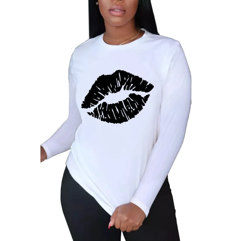 Z67169 Fashion printing Long Sleeve top Casual women fall sweatshirt T Shirts Women Tops Hoodie with Distressed Vintage Worn Z67169 Fashion printing Long Sleeve top Casual women fall sweatshirt T Shirts Women Tops Hoodie with Distressed Vintage Worn