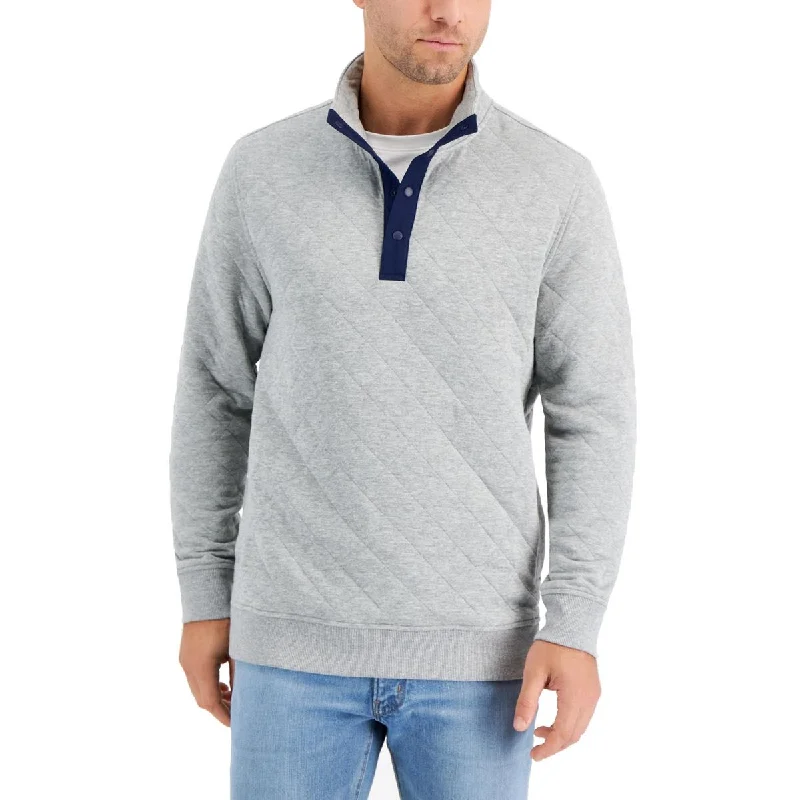 Club Room Mens Sweatshirt Mock Neck Pullover Sweater Hoodie with Turtle Neck Cozy Winter Club Room Mens Sweatshirt Mock Neck Pullover Sweater Hoodie with Turtle Neck Cozy Winter