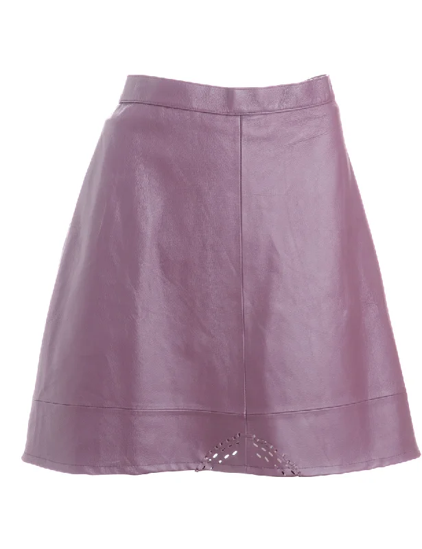 Label Roxy Mini Leather Skirt high waist skirt