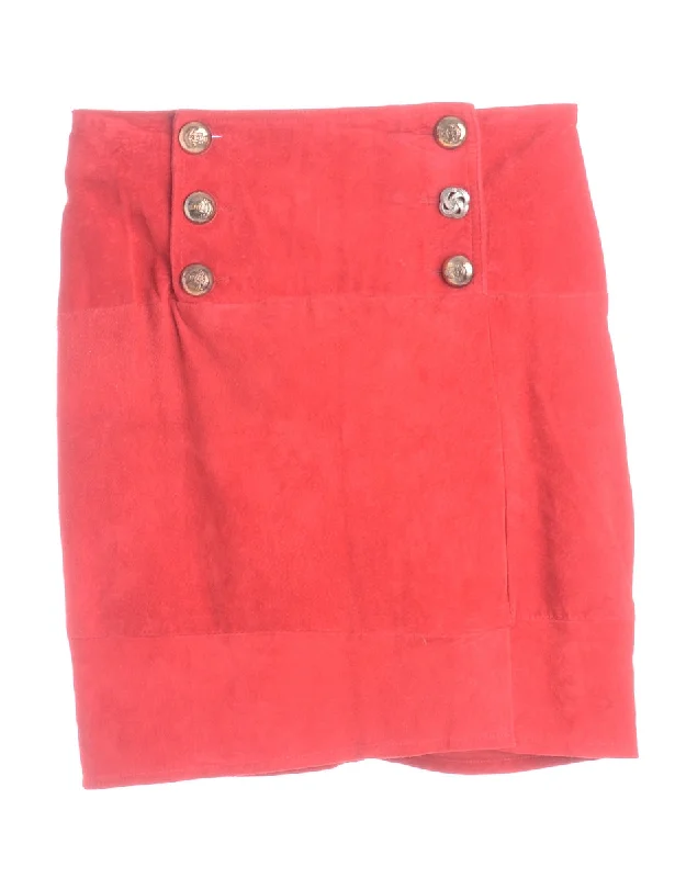 Label Robyn Suede Skirt leather skirt refined