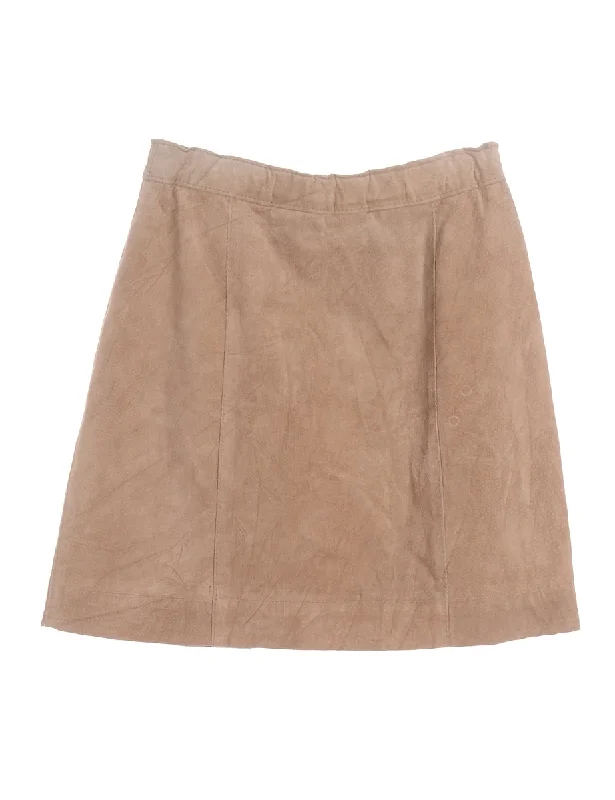 Label Robyn Suede Skirt velvet skirt rich