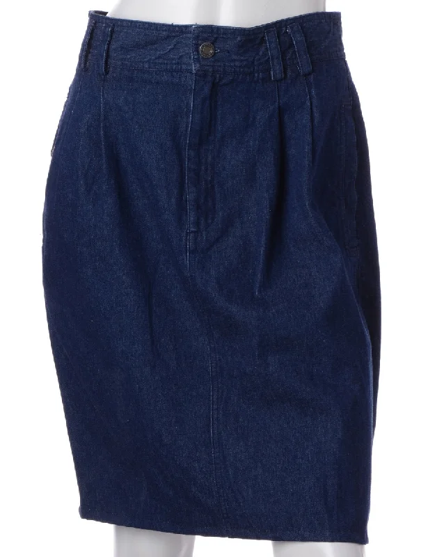Label Short Denim Skirt silk skirt smooth