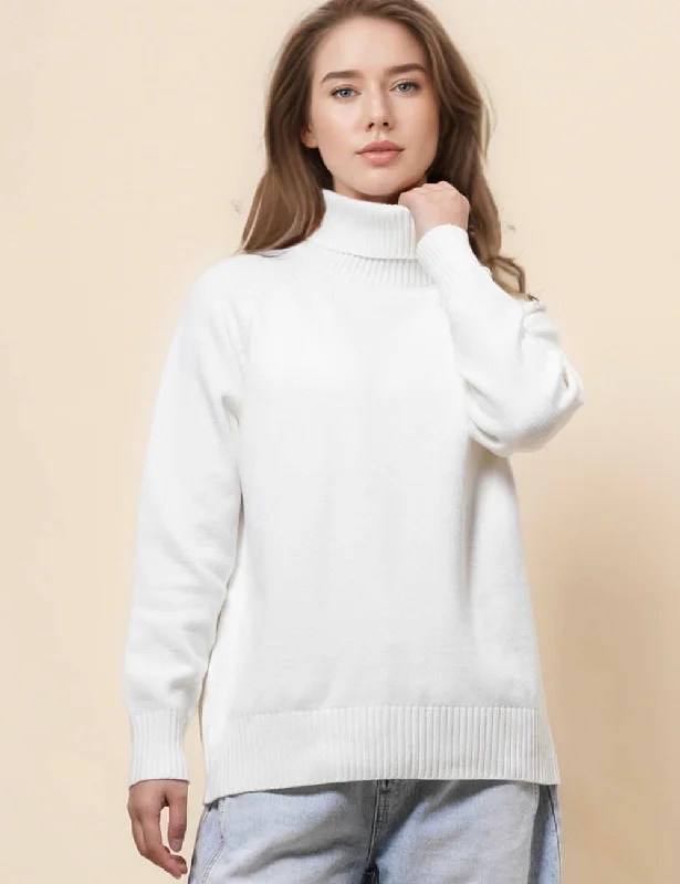 Ladies High Neck Everyday Sweater Pullover SKT41095 Wool Sweater Cotton Sweater Cashmere Sweater Ladies High Neck Everyday Sweater Pullover SKT41095 Wool Sweater Cotton Sweater Cashmere Sweater
