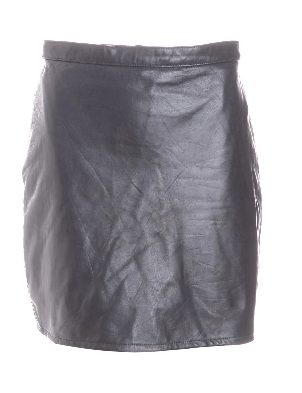Label Roxy Mini Leather Skirt leather skirt sleek