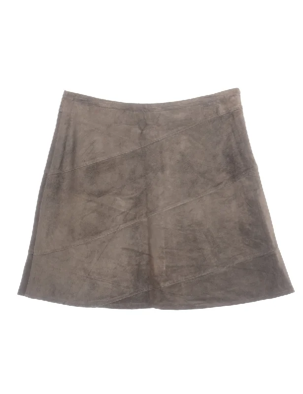 Label Robyn Suede Skirt chiffon skirt flowing