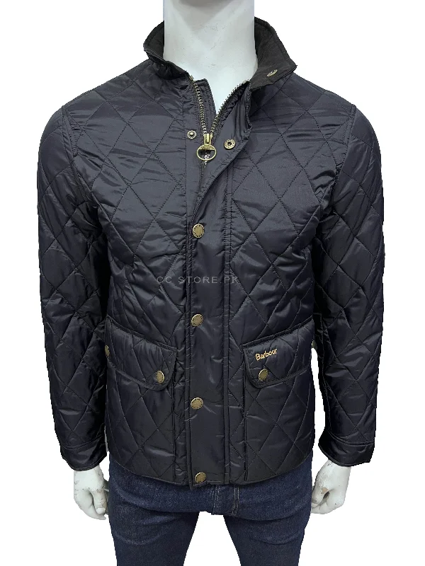Barbour Diamond Quilted Black Jacket Denim Jacket Leather Jacket Suede Jacket