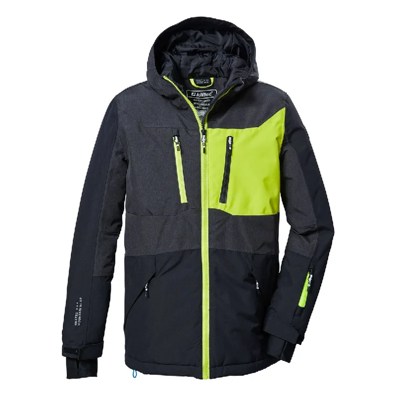 Killtec Junior's KSW 398 Insulated Jacket 2025 A-Line Jacket Boat Neck Shawl Collar