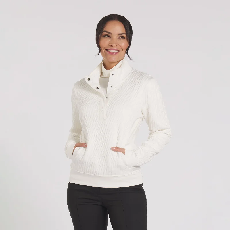 Women's Jacquie Snap Pullover Golf Jacket Satin Jacket Silk Jacket Chiffon Jacket