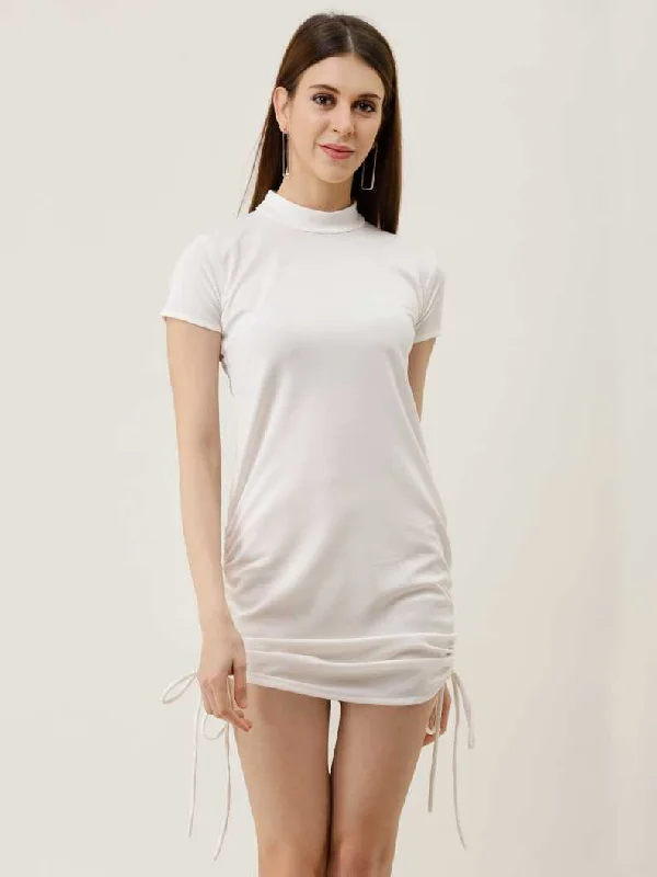 Women Bandage White Dress