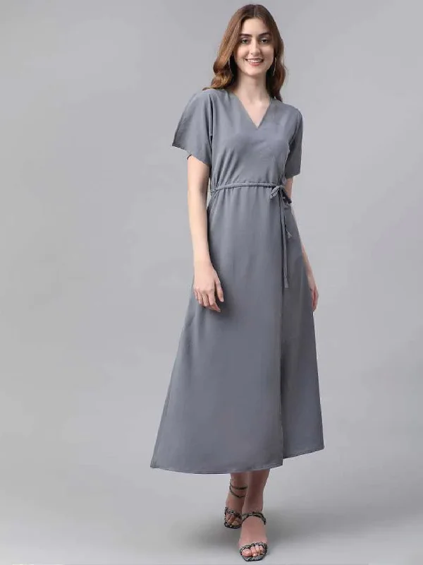 Women Maxi Grey Dress
