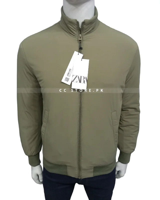 ZR Technical Quilted Green Jacket (466) Tailored Jacket Straight Jacket A-Line Jacket