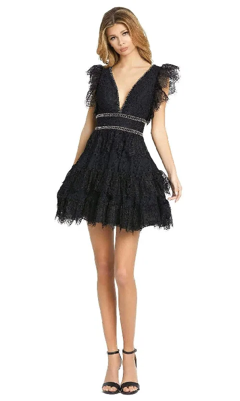 Mac Duggal Cocktail - 41013D V Neck Cocktail Dress