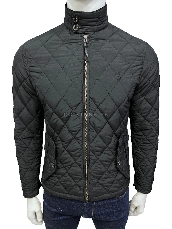 RL Water-Repellent Diamond Quilted Black Jacket Wool Jacket Cashmere Jacket Tweed Jacket RL Water-Repellent Diamond Quilted Black Jacket Wool Jacket Cashmere Jacket Tweed Jacket