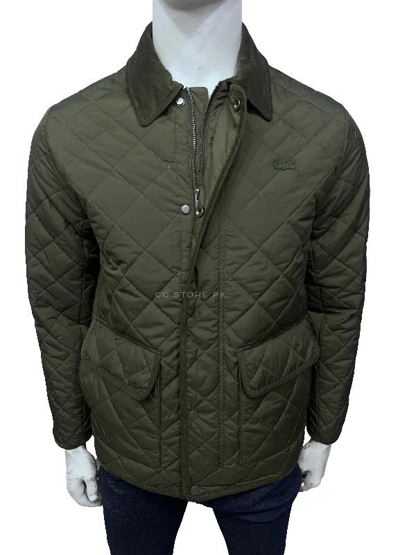 Lacoste Diamond Quilted Green Jacket Toggled Jacket Drawstring Jacket Belted Jacket Lacoste Diamond Quilted Green Jacket Toggled Jacket Drawstring Jacket Belted Jacket