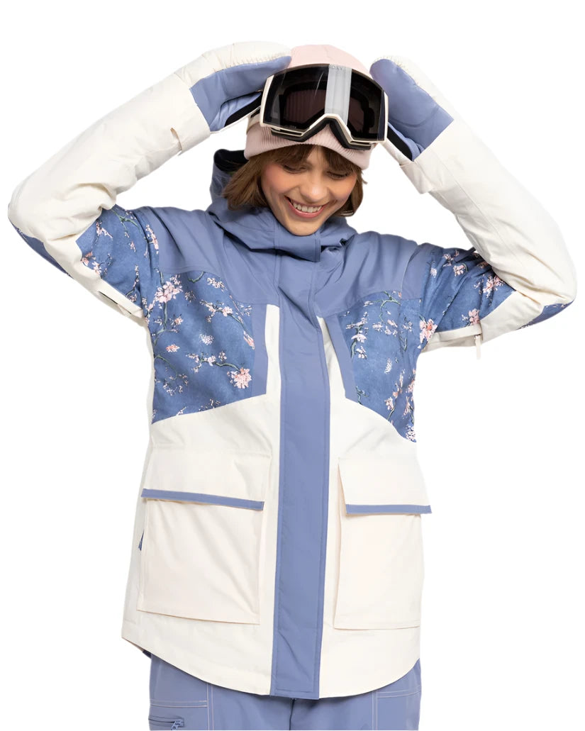Roxy Women's Chloe Kim Parka Jacket 2025 Mesh Jacket Canvas Jacket Denim Jacket
