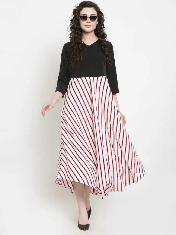 TANDUL  Women Fit and Flare Multicolor Dress