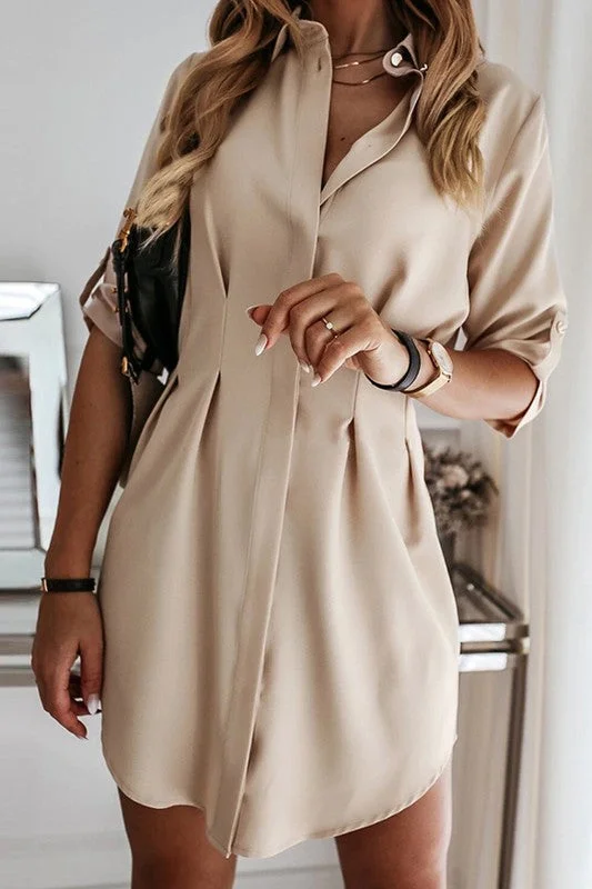 WRAP FRONT LACE UP SIDE SPLIT DRESS
