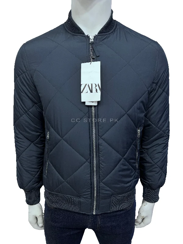 ZR Diamond Quilted Navy Blue Bomber Jacket (306) Belted Jacket Elasticated Jacket Padded Jacket ZR Diamond Quilted Navy Blue Bomber Jacket (306) Belted Jacket Elasticated Jacket Padded Jacket