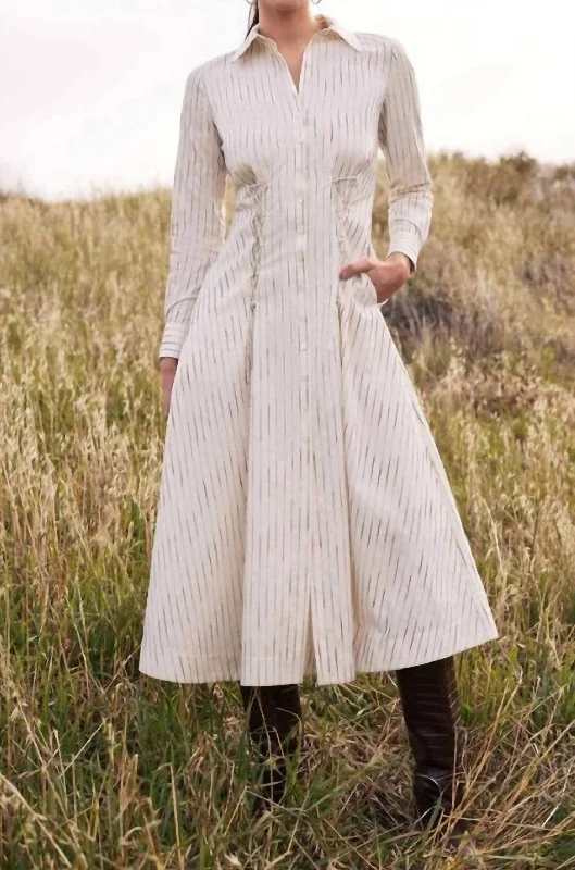 Omari Dress In Beige